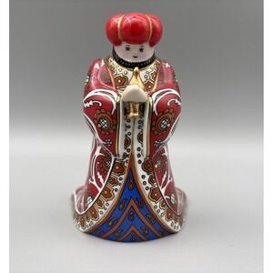 Wise Man House Of Faberge The Nativity 1991 Vintage Stamped Signed FM Red 4.5"